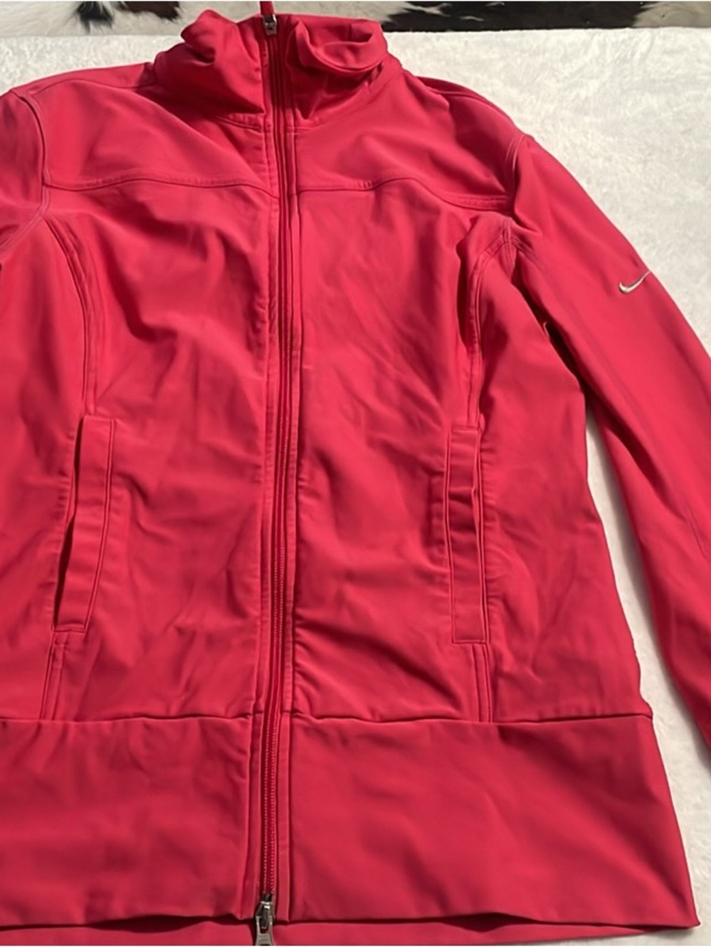 Nike Women's Bright Pink Full-Zip Utility Jacket